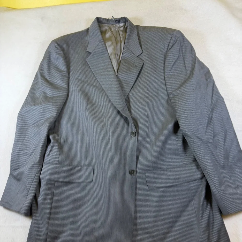 Daniel Cremieux Loro Piana Grey Pinstripe Blazer‎ Sport Coat 42 Regular Mens